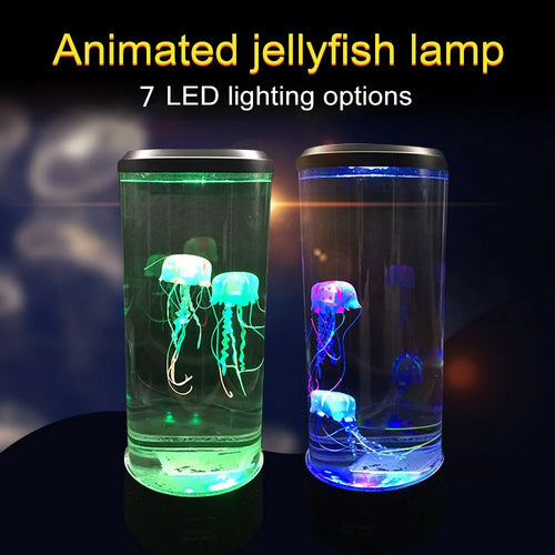 Color Changing LED Jellyfish Aquarium Night Light